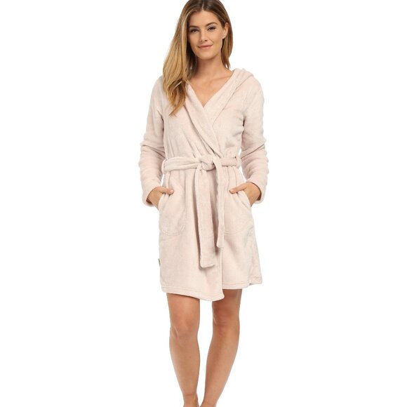 NWT UGG MIRANDA MOONBEAM‎ HOODED PLUSH BATH ROBE - Picture 1 of 6